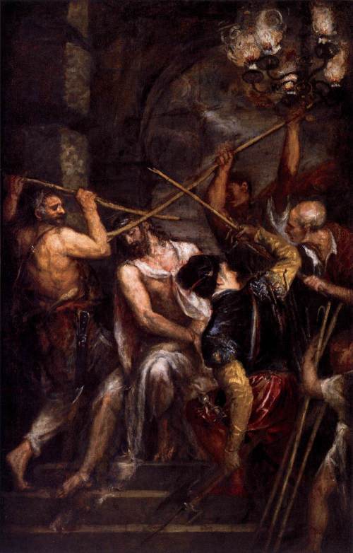 Titian, Coroação com Espinhos e Escárnio de Cristo 